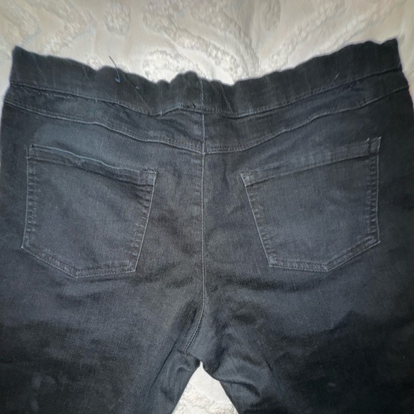 Faded Glory Stretch Denim Jeggings Black Legging Skinny Pants Sz 10 - Picture 2 of 7